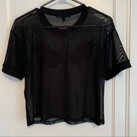 Black sheer tee - Picture 1 of 2